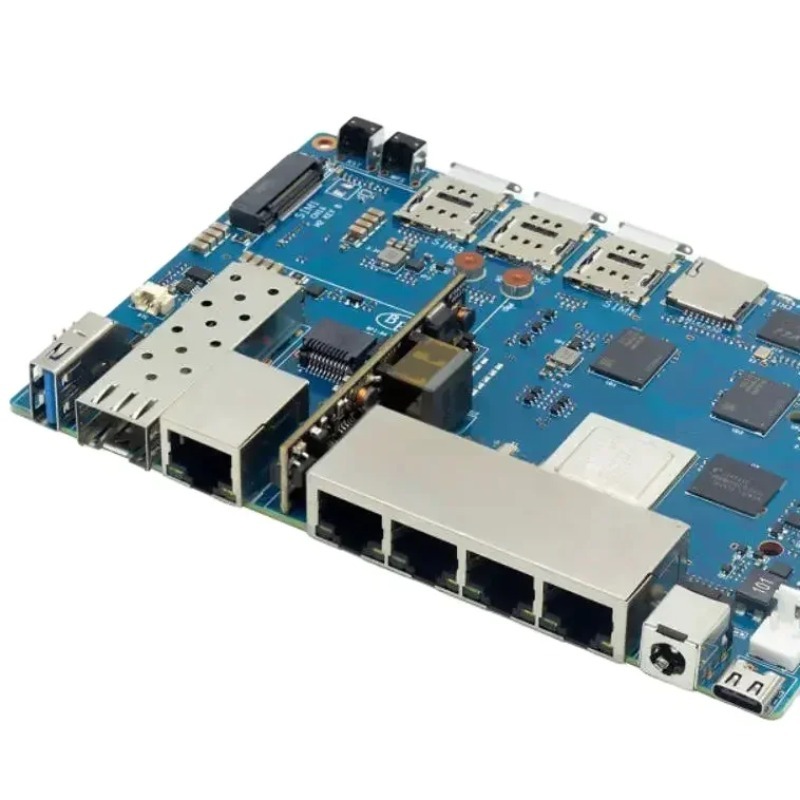 Bananapi Bpi R4 Wifi 7 - MTK MT7988A 디자인, 4G RAM 및
