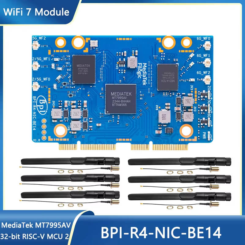 Bananapi Bpi R4 Wifi 7 - 바나나 파이 BPI-R4-NIC-BE14 WiFi 7 모듈