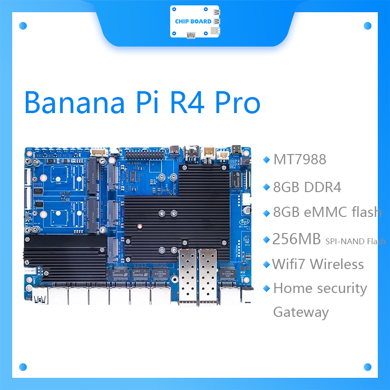 바나나 파이 BPI-R4 프로 보드는 2개의 10GbE - Bananapi Bpi R4 Wifi 7 리뷰 및 가격