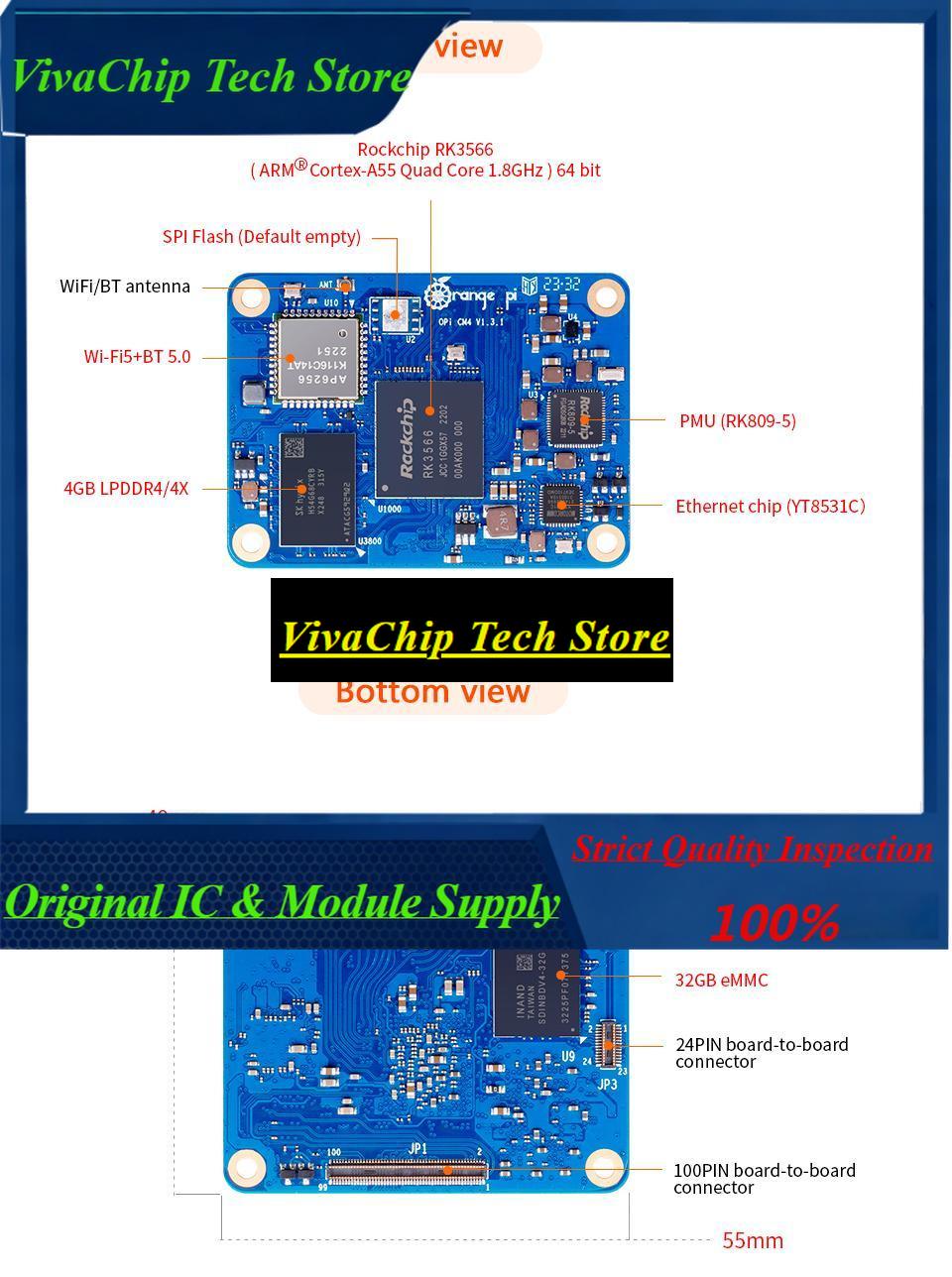 비바크오렌지 파이 CM4 4GB 램 32GB EMMC  - Compute Module 4 32Gb Wifi 리뷰 및 가격